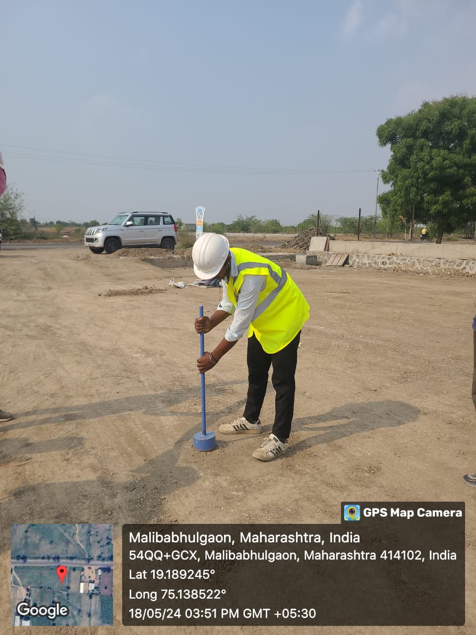 HPCL Petrol Pump Geotechnical Project Malibabhulgaon Maharashtra